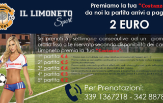 Offerta calcetto Messina: il Limoneto Sport premia la tua "Costanza"